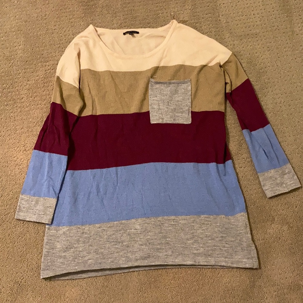 Stripped Sweater Tunic